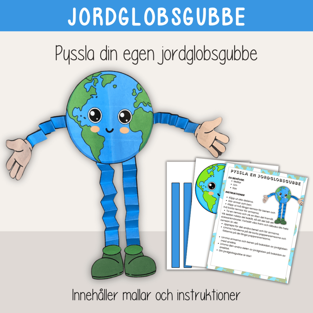 Jordens dag – Pyssla en jordglobsgubbe – Earth day