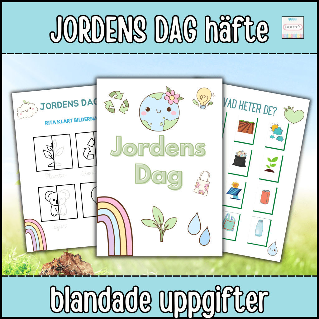 Jordens Dag Häfte med blandade uppgifter