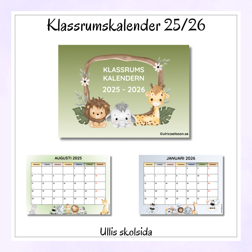 Klassrumskalender 25/26
