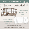 Läs - och skrivpaket - Dinosaurier - Läsförståelse och skrivträning