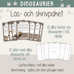 Läs – och skrivpaket – Dinosaurier – Läsförståelse och skrivträning - bild 1
