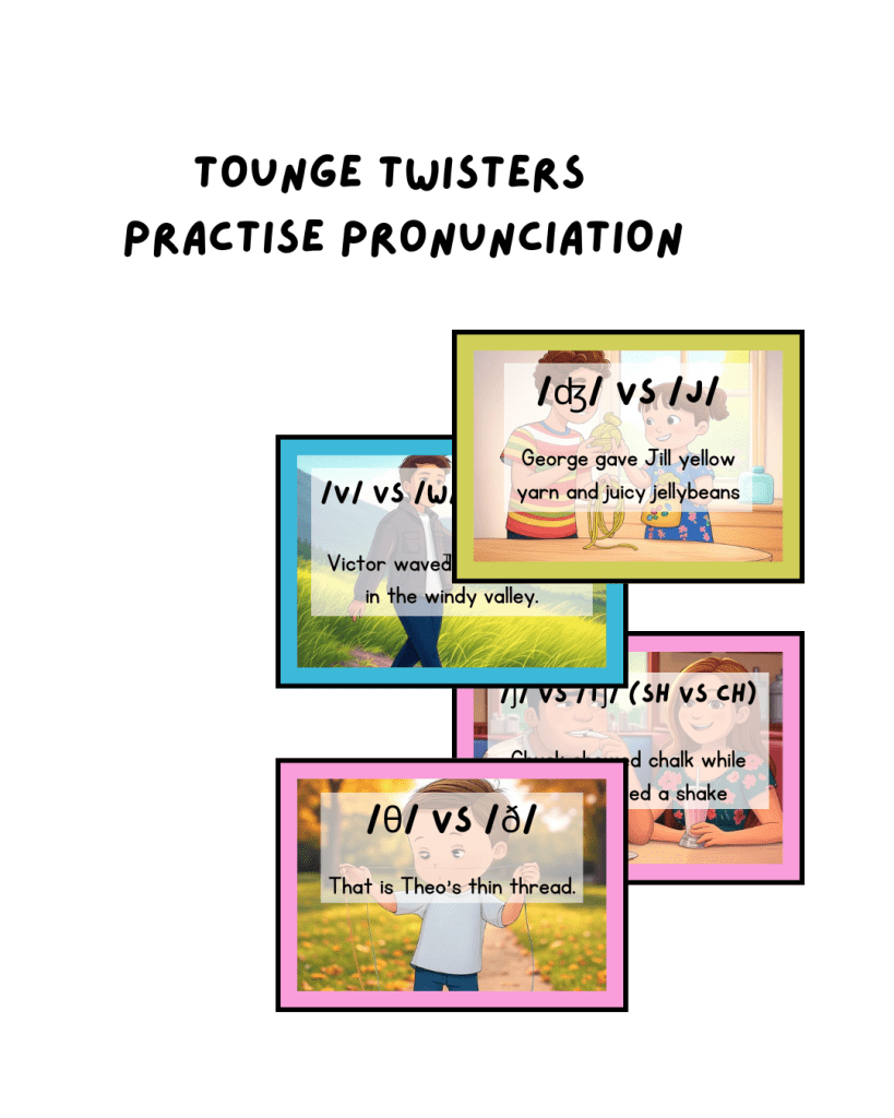 Tounge Twisters – Practise pronunciation