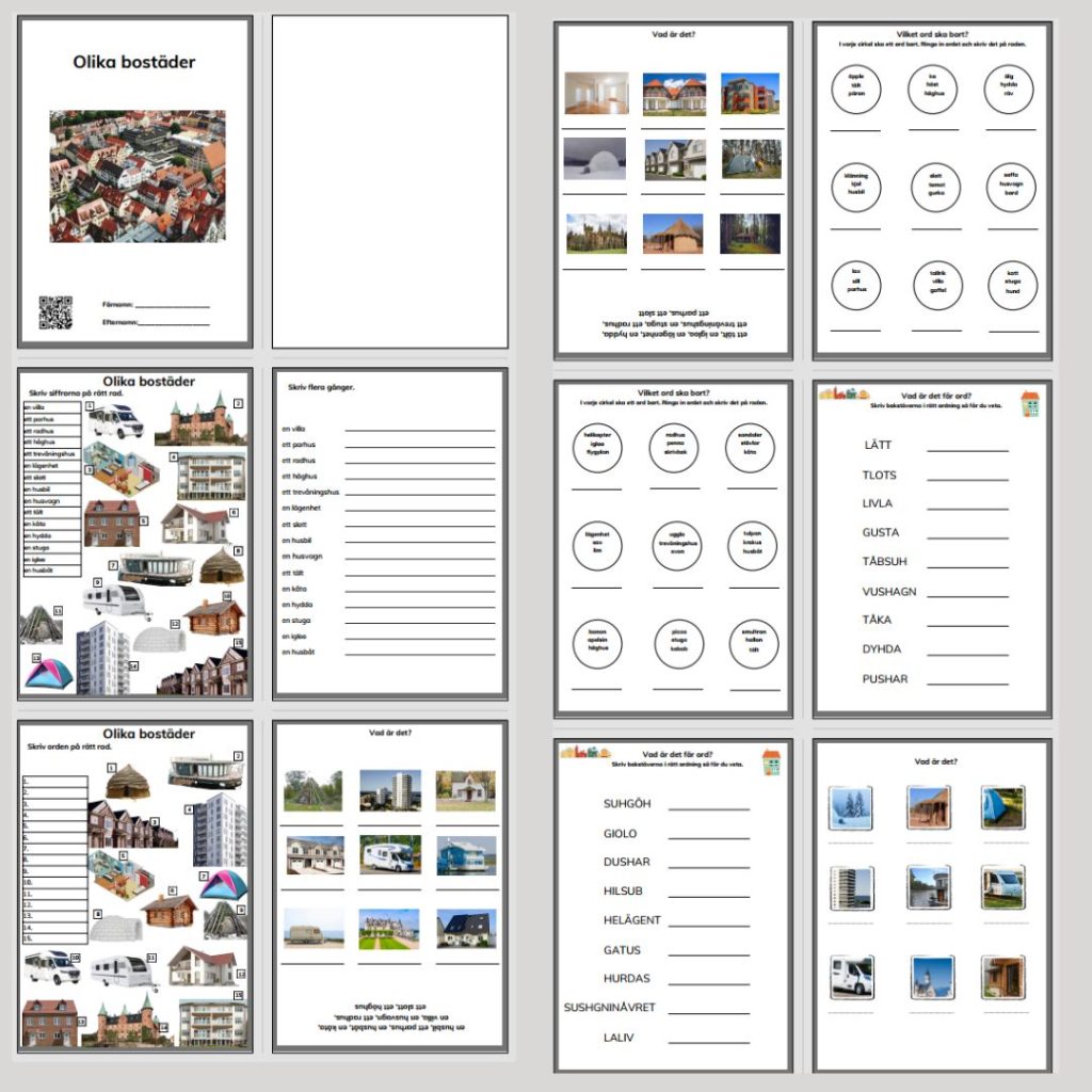 Ordbank. Bostäder