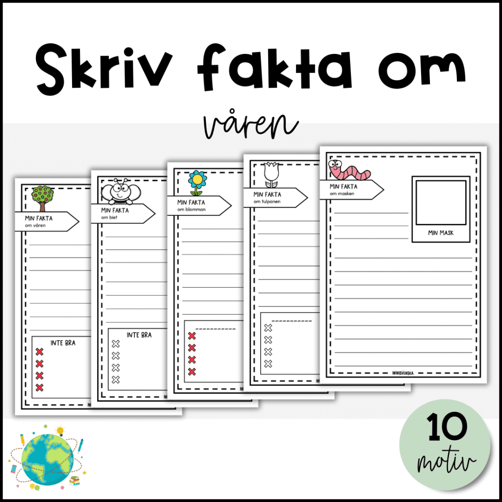 Skriv fakta om våren