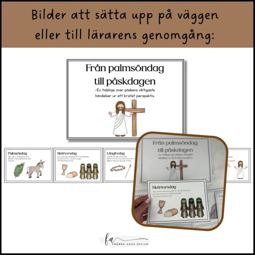 Från Palmsöndag till Påskdagen – tidslinje och minibok