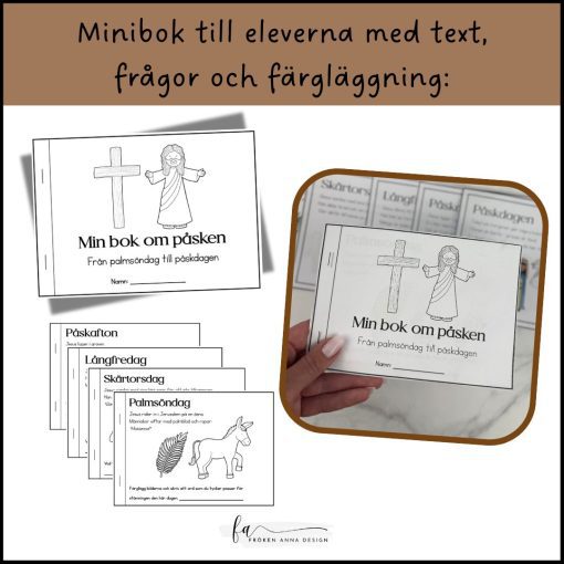 Från Palmsöndag till Påskdagen – tidslinje och minibok