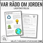 Jordens Dag läsförståelse – Var rädd om jorden - bild 1