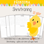 Påsk – Läs- och skrivpaket med påsktema. Läsförståelse och skrivträning - bild 2