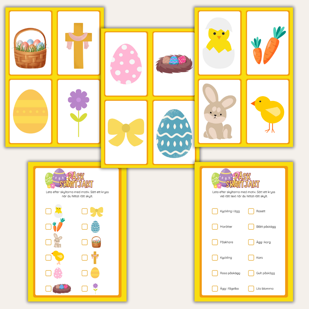 Påsk - Skattjakt - Påsktema