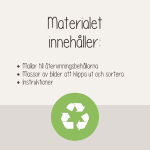 Jordens dag – Pyssel sortera återvinning – Earth day - bild 2