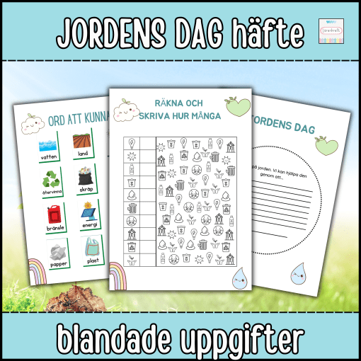 Jordens Dag Häfte med blandade uppgifter