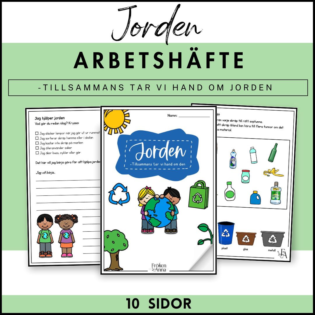 Jorden - tillsammans är vi rädda om den! Arbetshäfte | Jordens dag