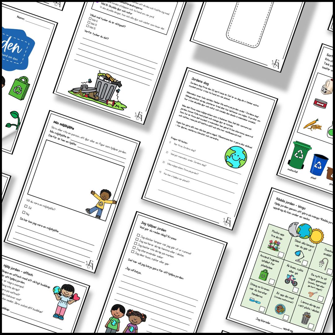 Jorden - tillsammans är vi rädda om den! Arbetshäfte | Jordens dag