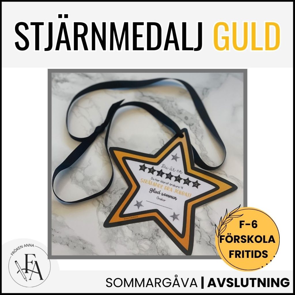 Stjärnmedalj (guld) | Till sommaravslutningen