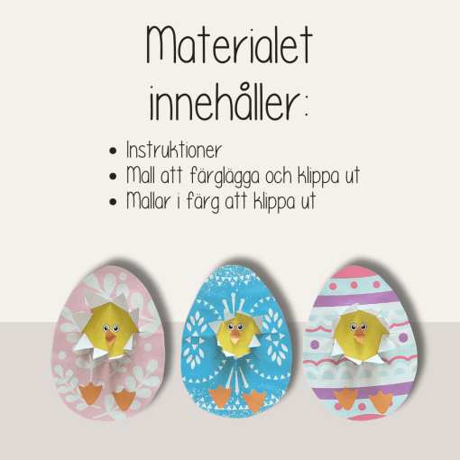 Påsk - Pysselpaket - Påskpyssel