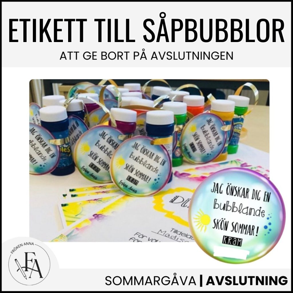 Etikett till såpbubblor | Sommaravslutning
