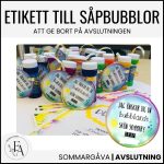 Etikett till såpbubblor | Sommaravslutning - bild 1