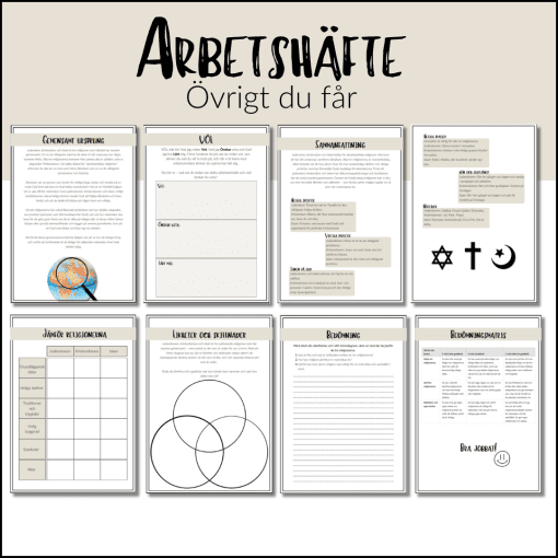 Arbetshäfte: Judendom, kristendom och islam