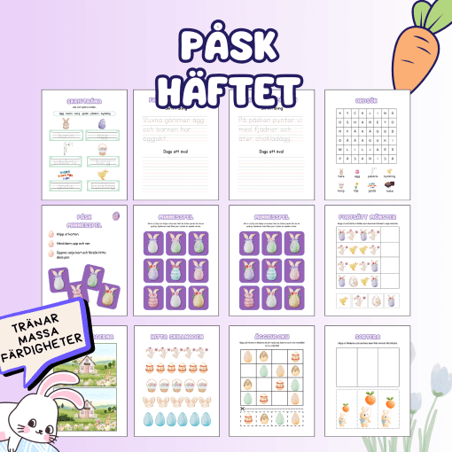 Påskhäftet – Rolig aktivitetsbok med påsktema!