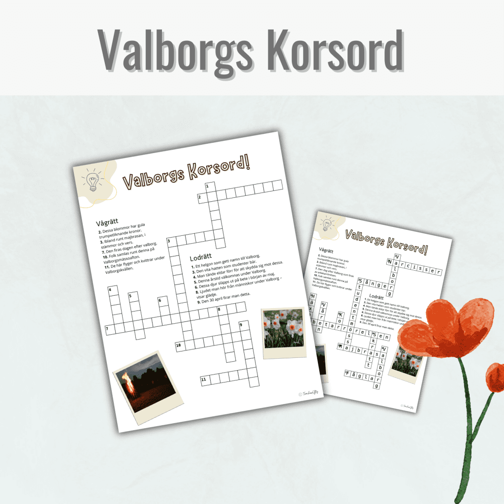 Valborgs-korsord!