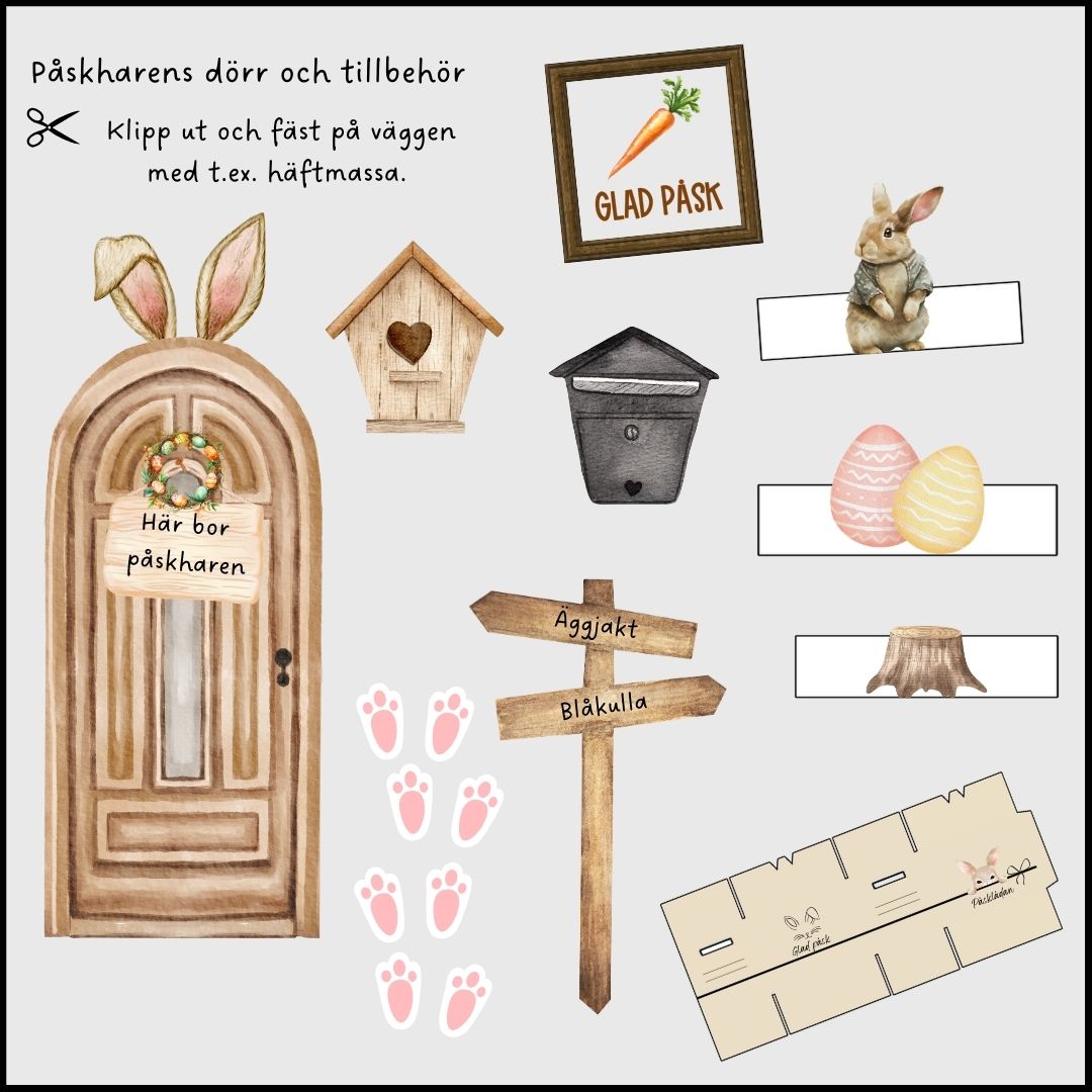 Påskharen flyttar in – komplett påsk-kit