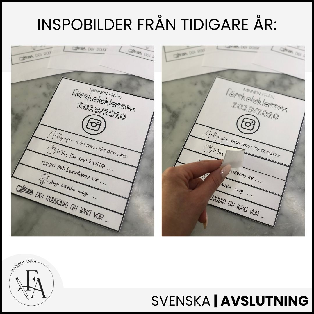 Minnen från ...(Åk F-6 + fritidshem)