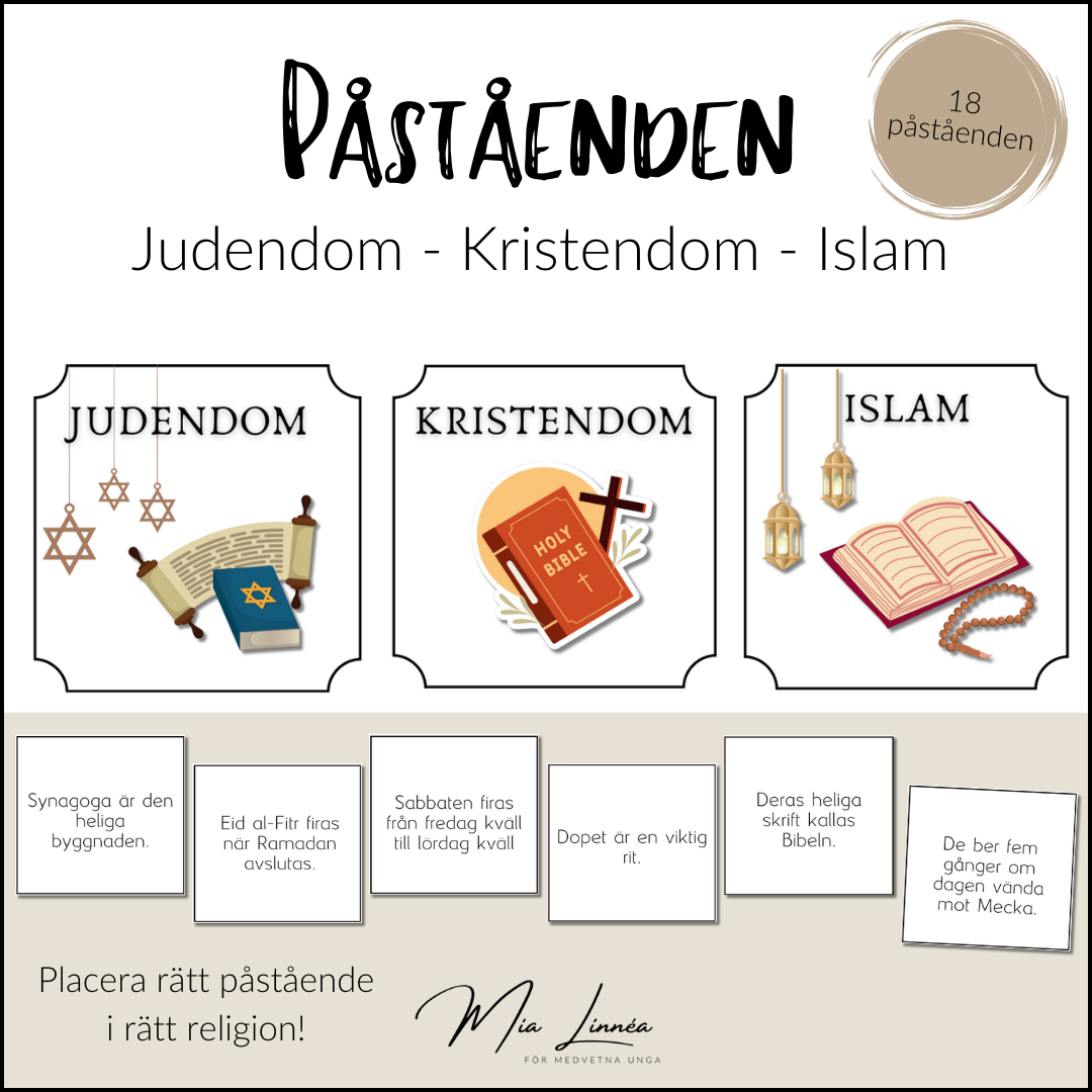 Arbetsområde: De abrahamitiska religionerna