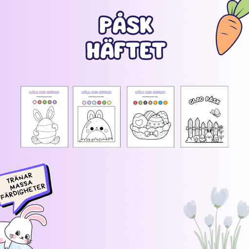 Påskhäftet – Rolig aktivitetsbok med påsktema!