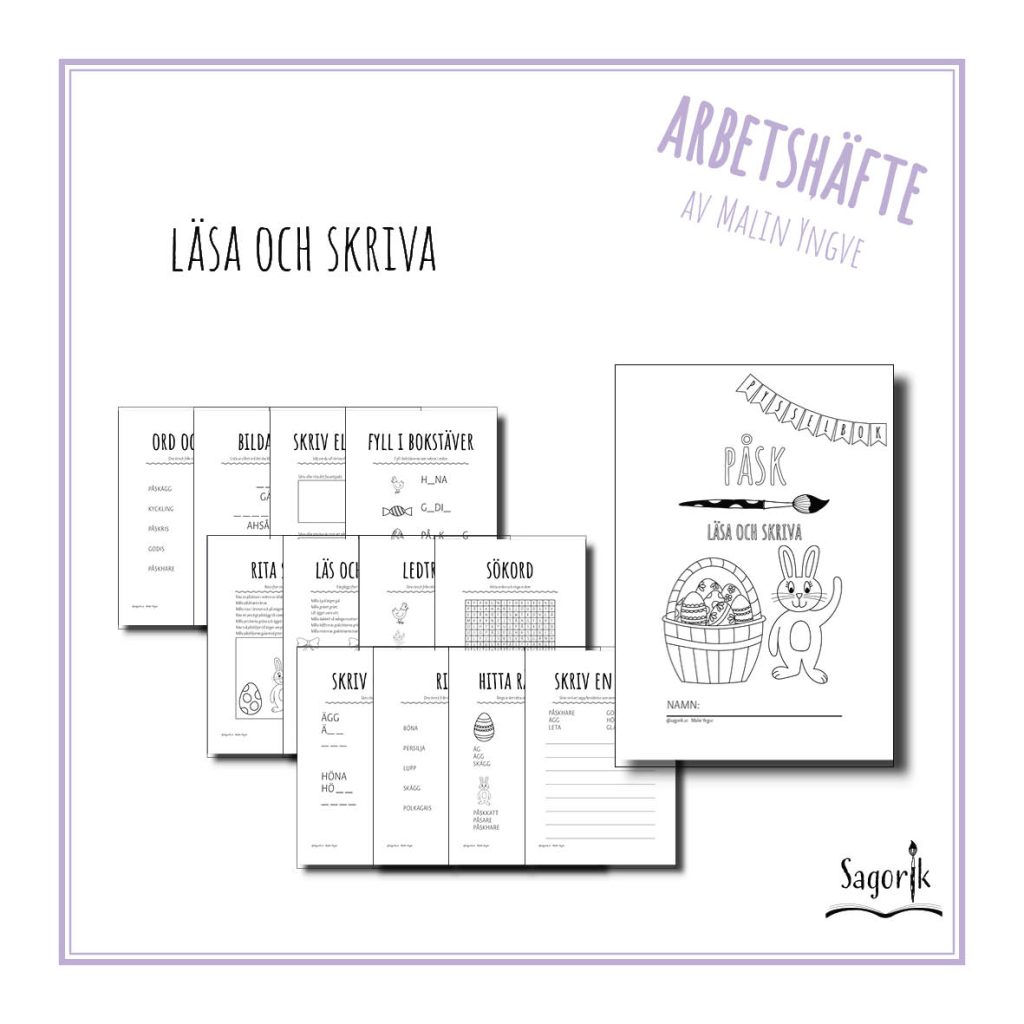 Arbetshäfte Påsk läsa och skriva