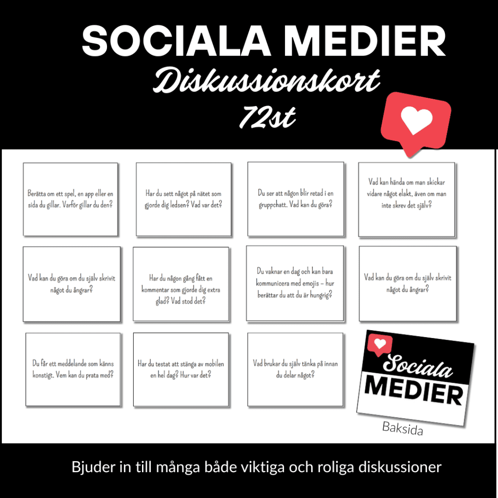 Sociala medier: Diskussionskort
