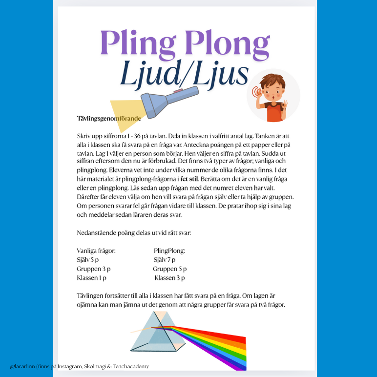 PlingPlong – Ljud/ljus