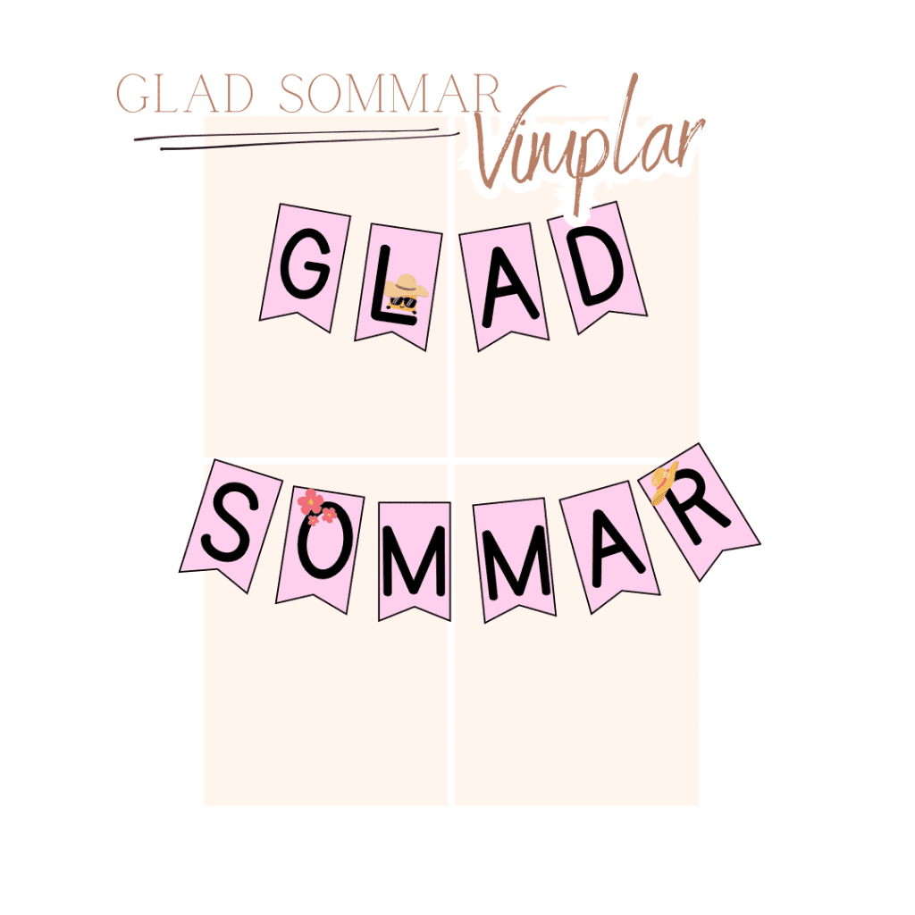 Glad sommar – vimplar