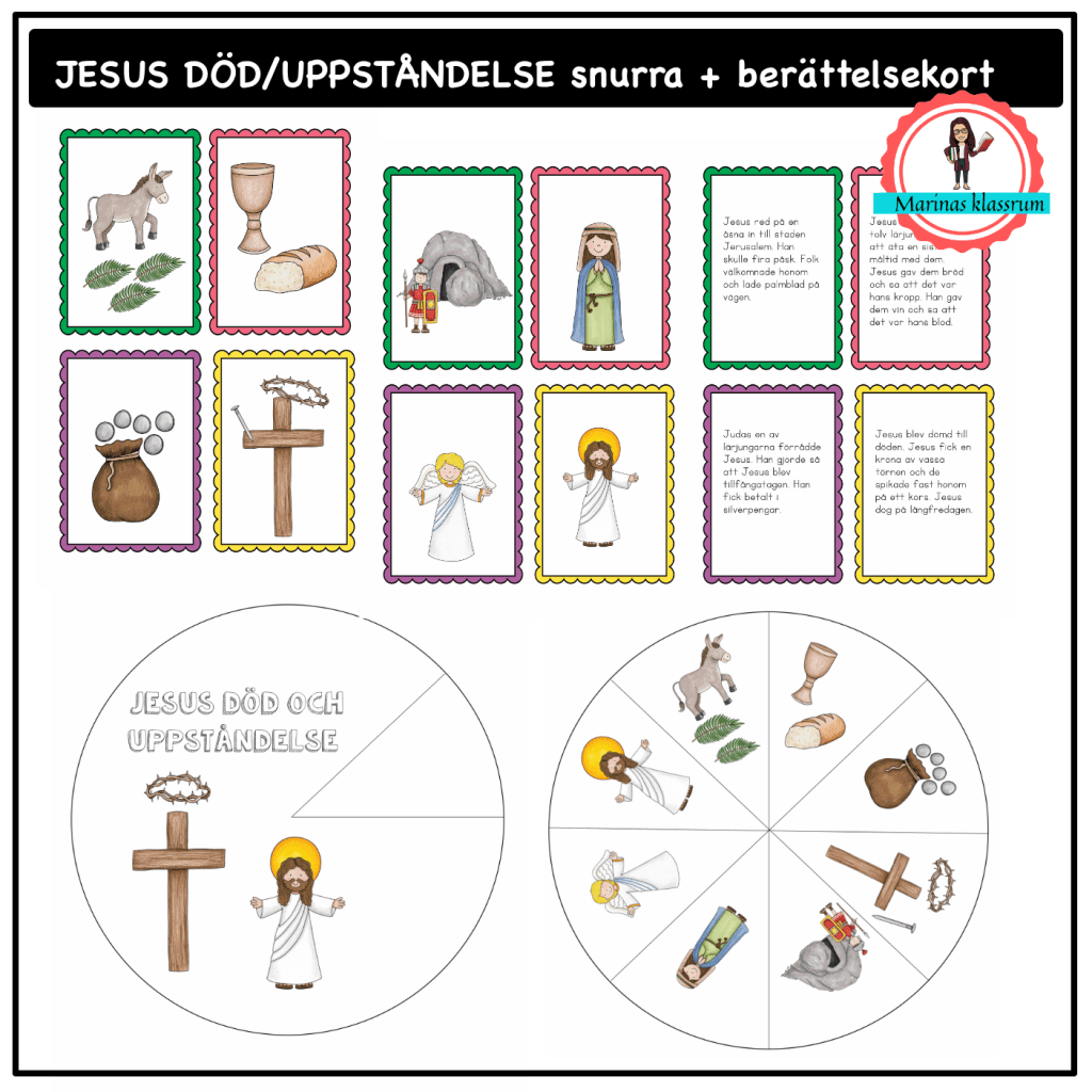 Jesus död och uppståndelse påsken – bild-snurra