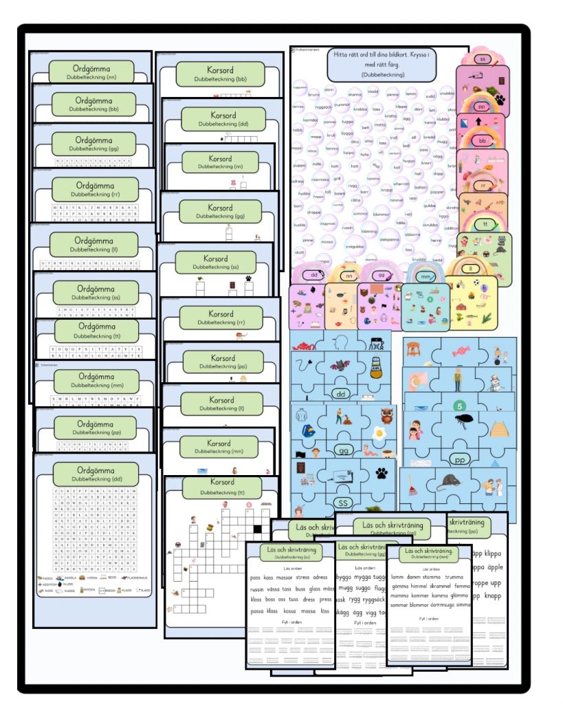 Dubbelteckning – intensivläsning och skrivning