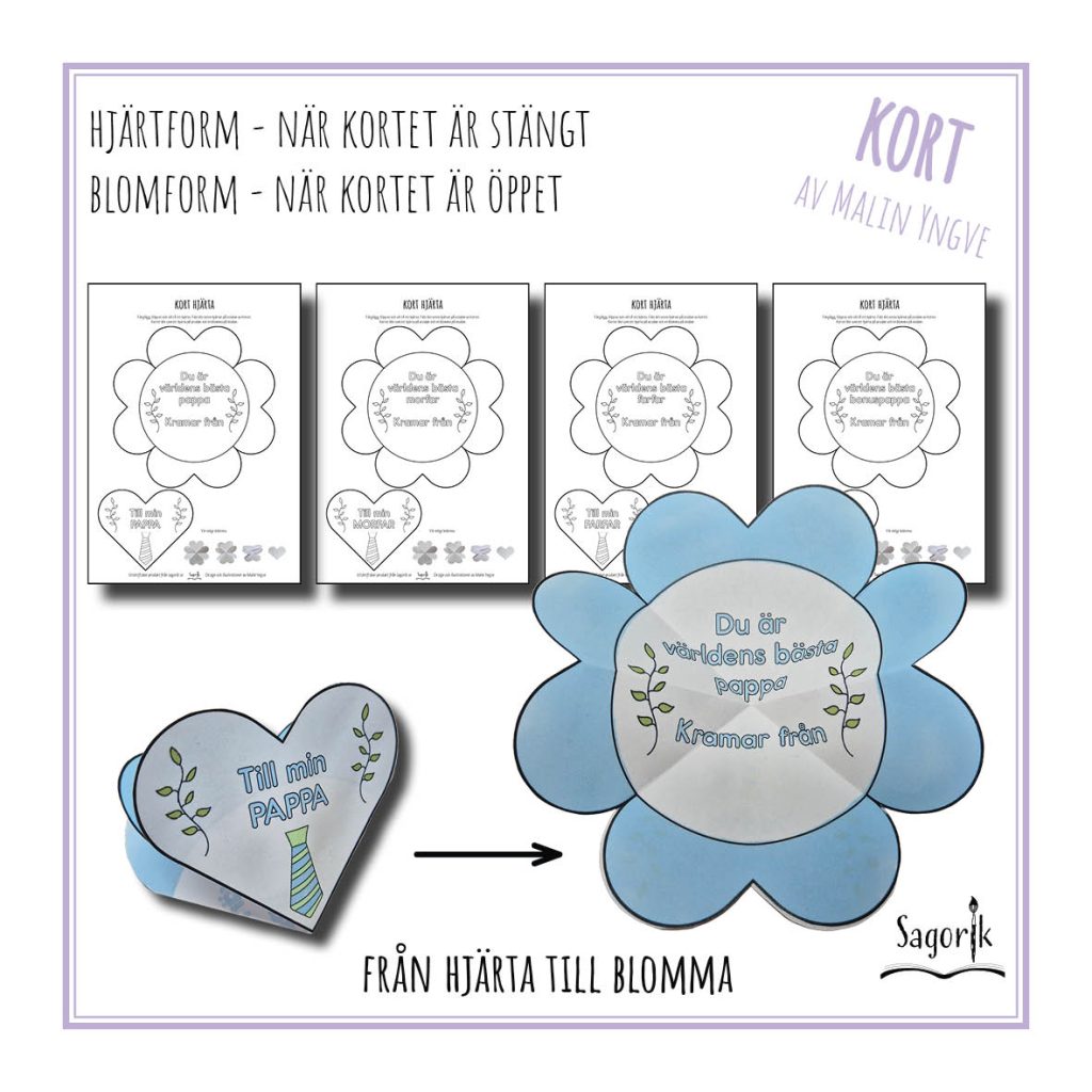Kort hjärta Fars dag