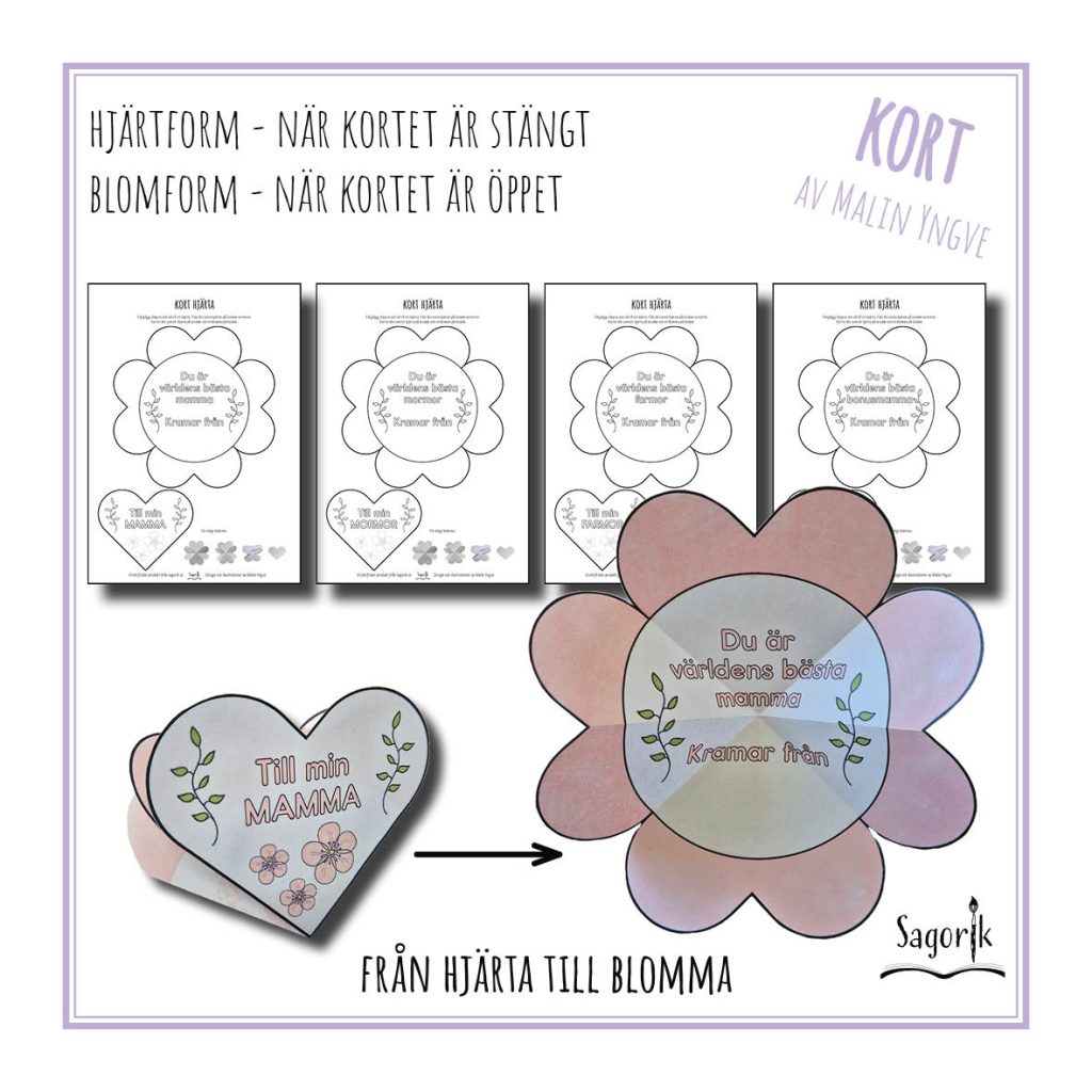 Kort hjärta Mors dag