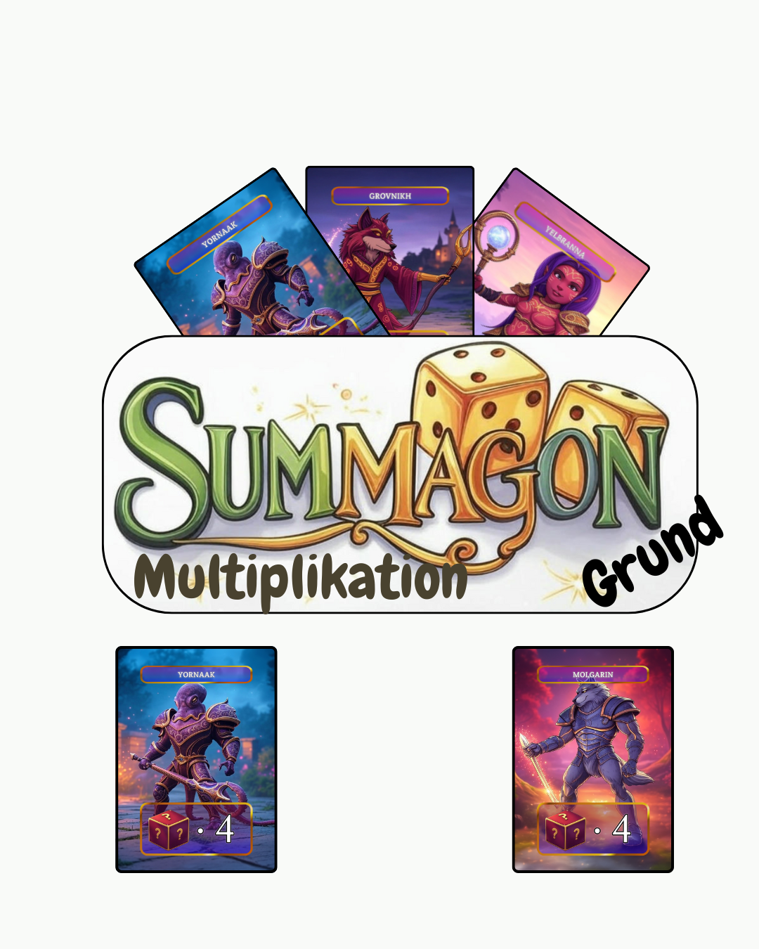 Summagon Multiplikation - Endast grundleken