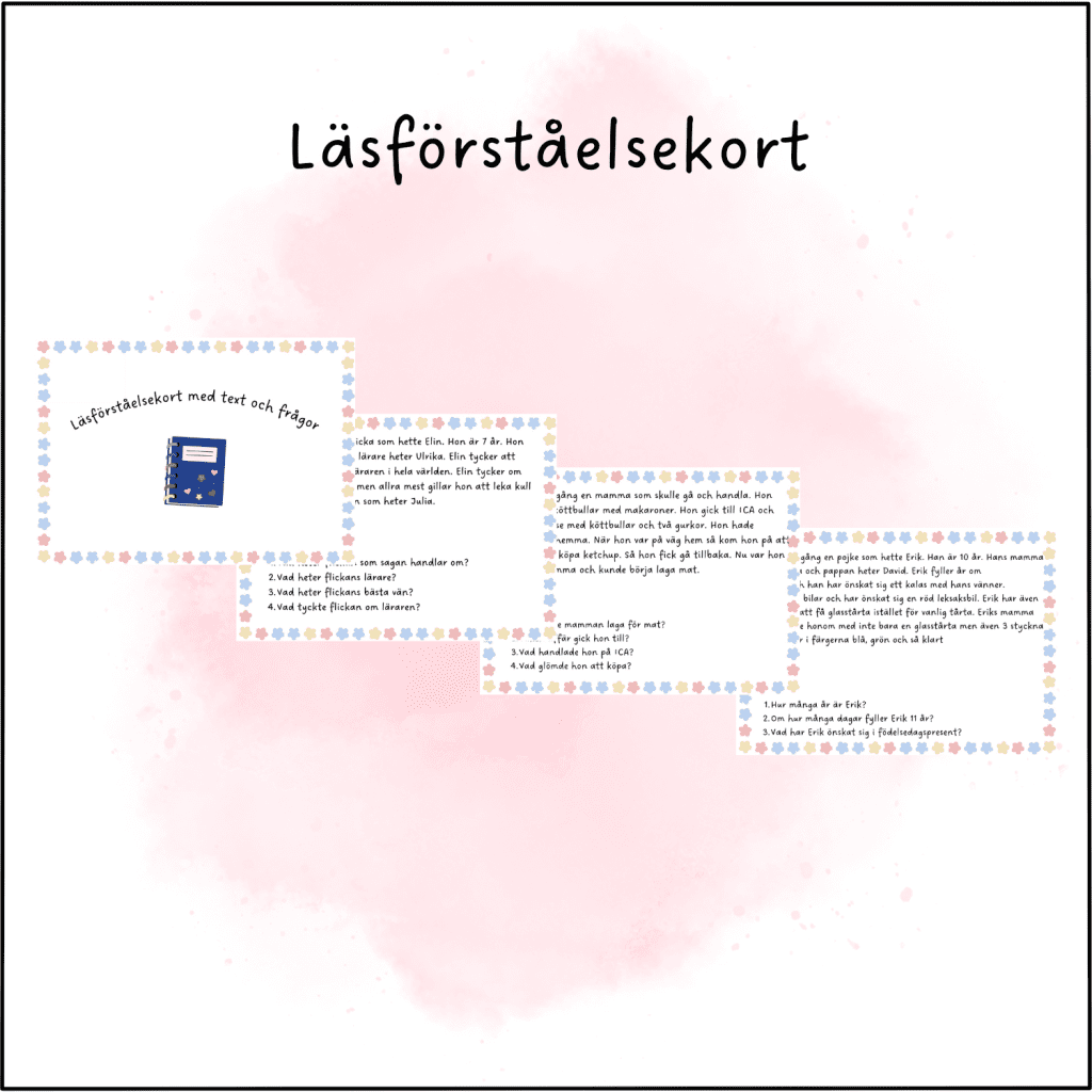 Läsförståelsekort