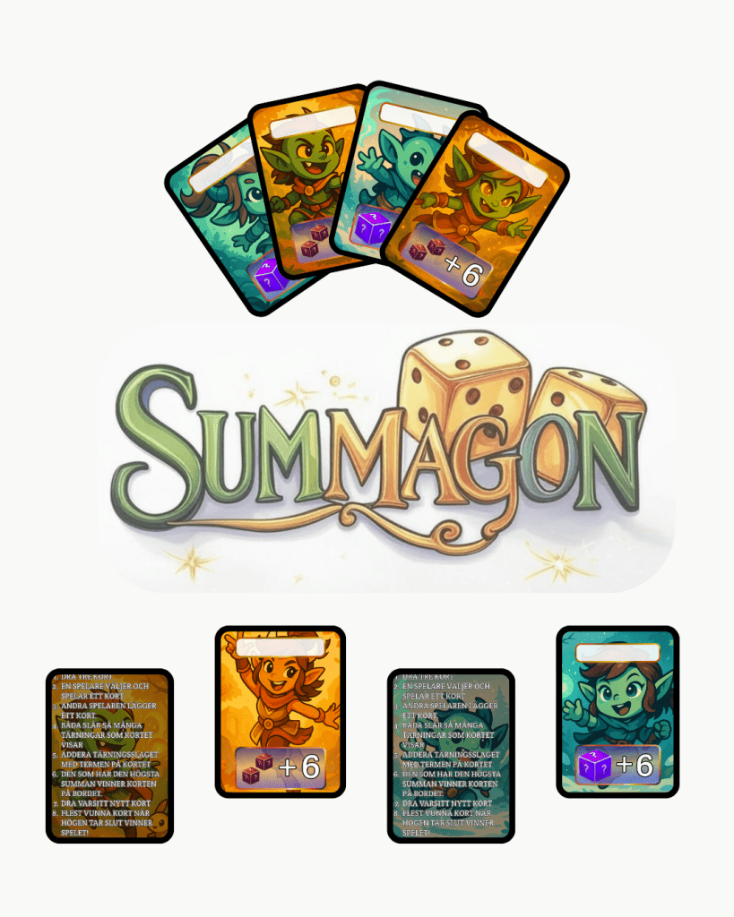 Specialkort till Summagon addition och Summagon Addera mera