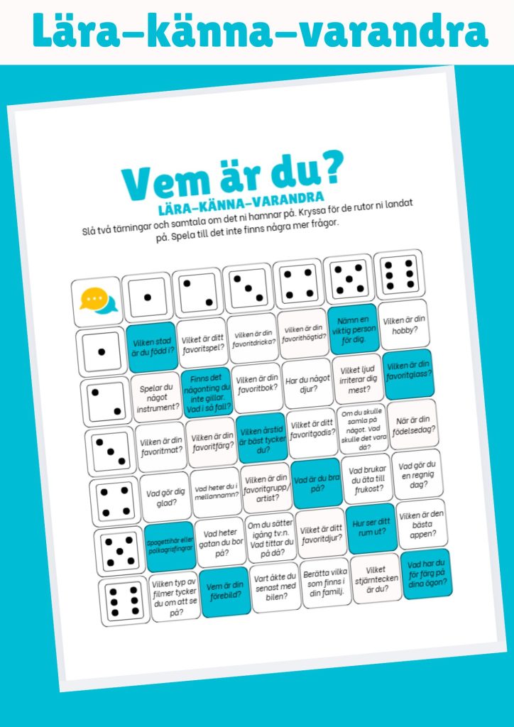 Vem är du? – Lära-känna-varandra