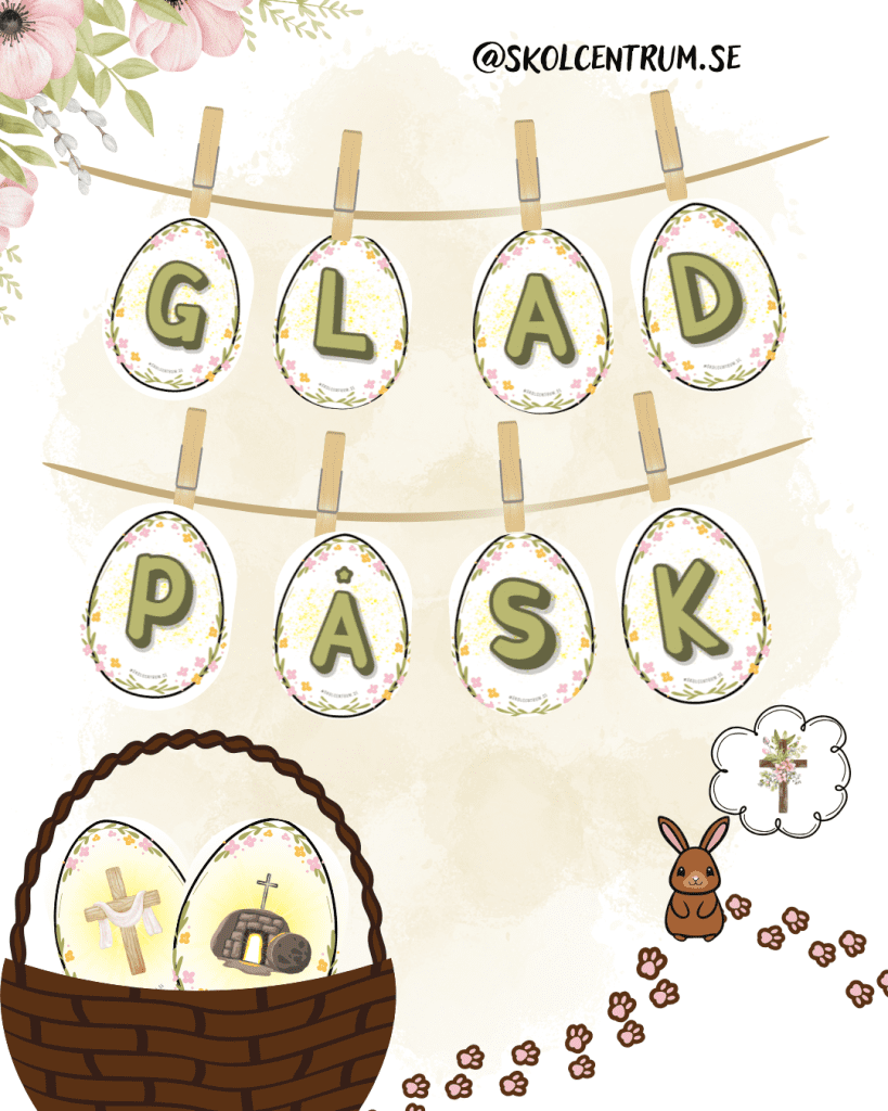 Glad påsk – vimpel
