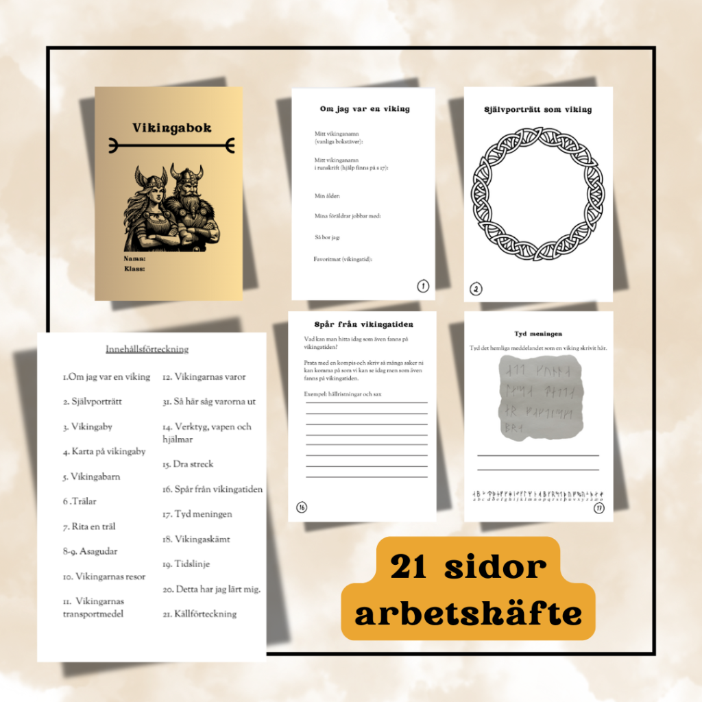 Vikingabok; arbetshäfte