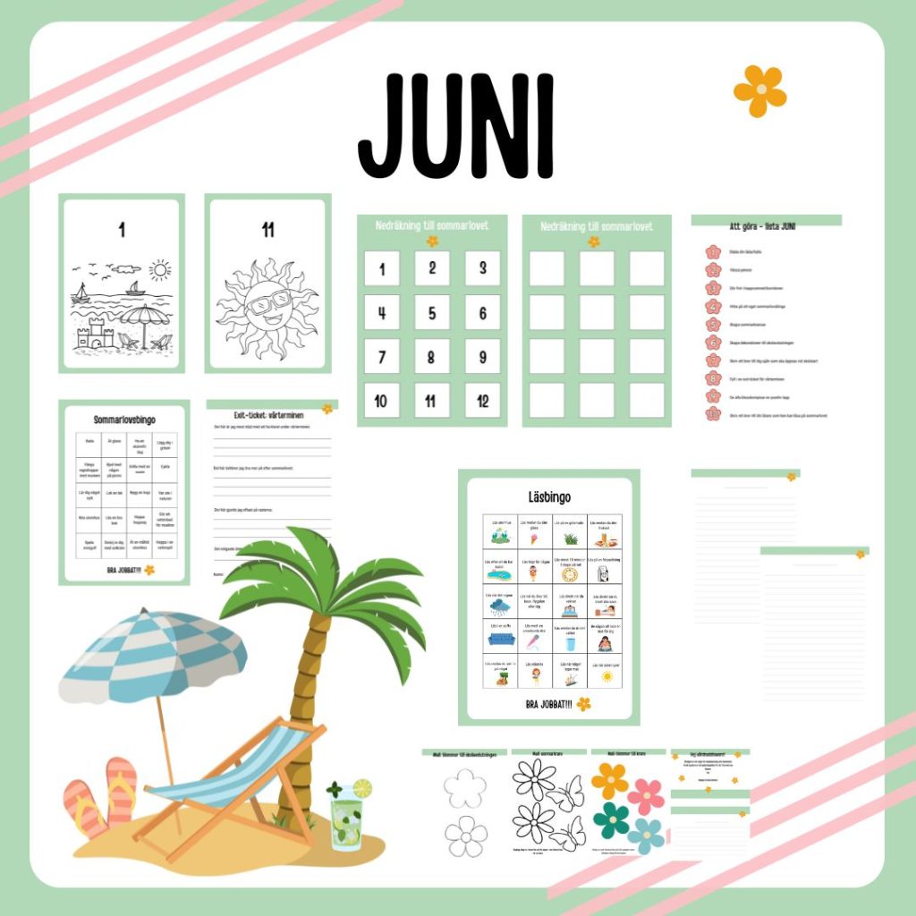Juni – 34 sidor med uppdrag i Juni