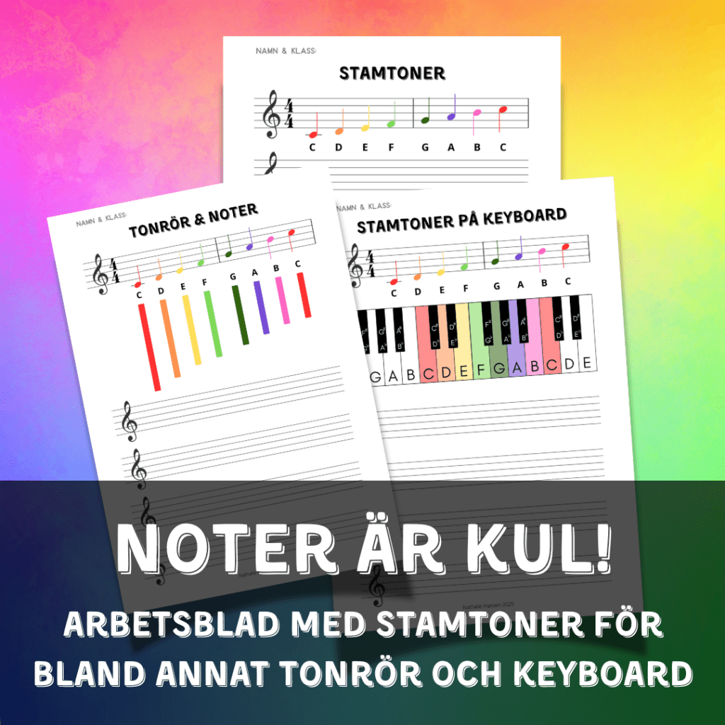 Stamtoner – Noter i färg