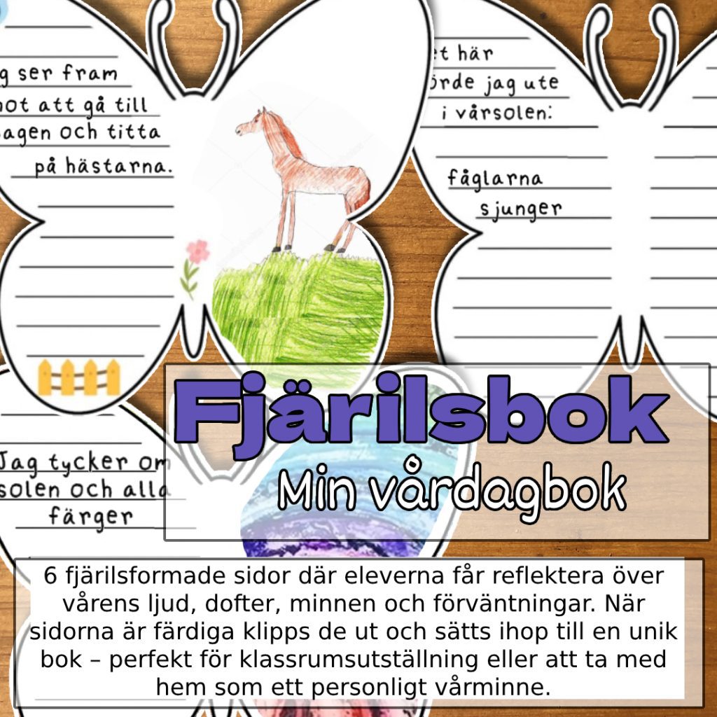 Fjärilsbok – Min vårdagbok