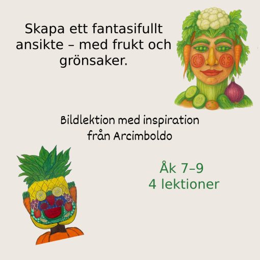 Bildlektion: Skapa ett ansikte med inspiration från Arcimboldo