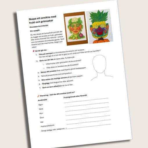 Bildlektion: Skapa ett ansikte med inspiration från Arcimboldo