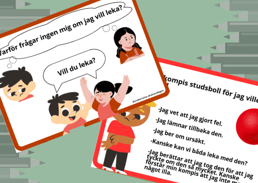 4 samtalskort värdegrund och konflikthantering. Lilla paketet 1