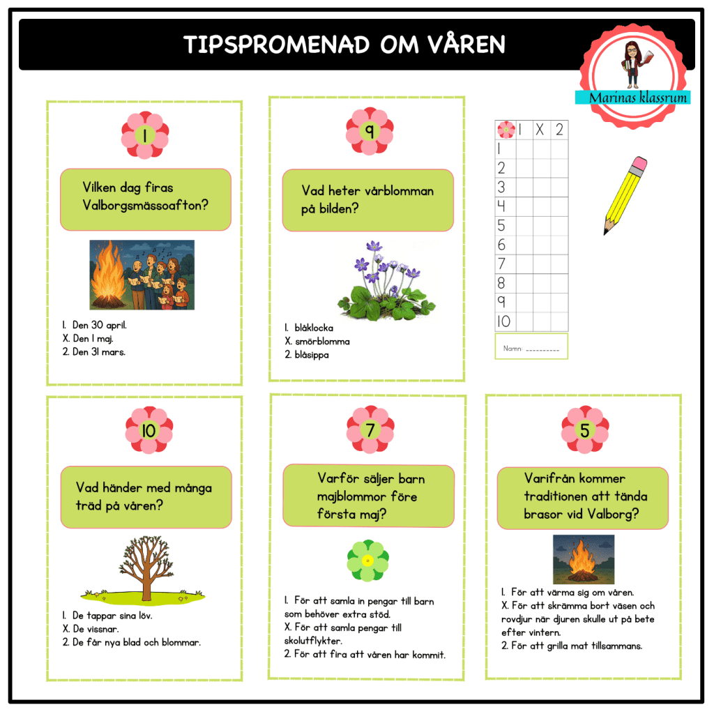 Tipspromenad om våren