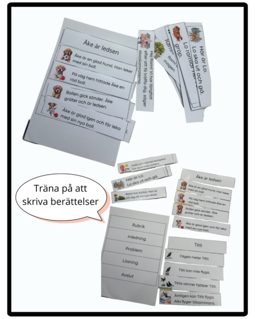 Öva på att skriva berättelser med röd tråd